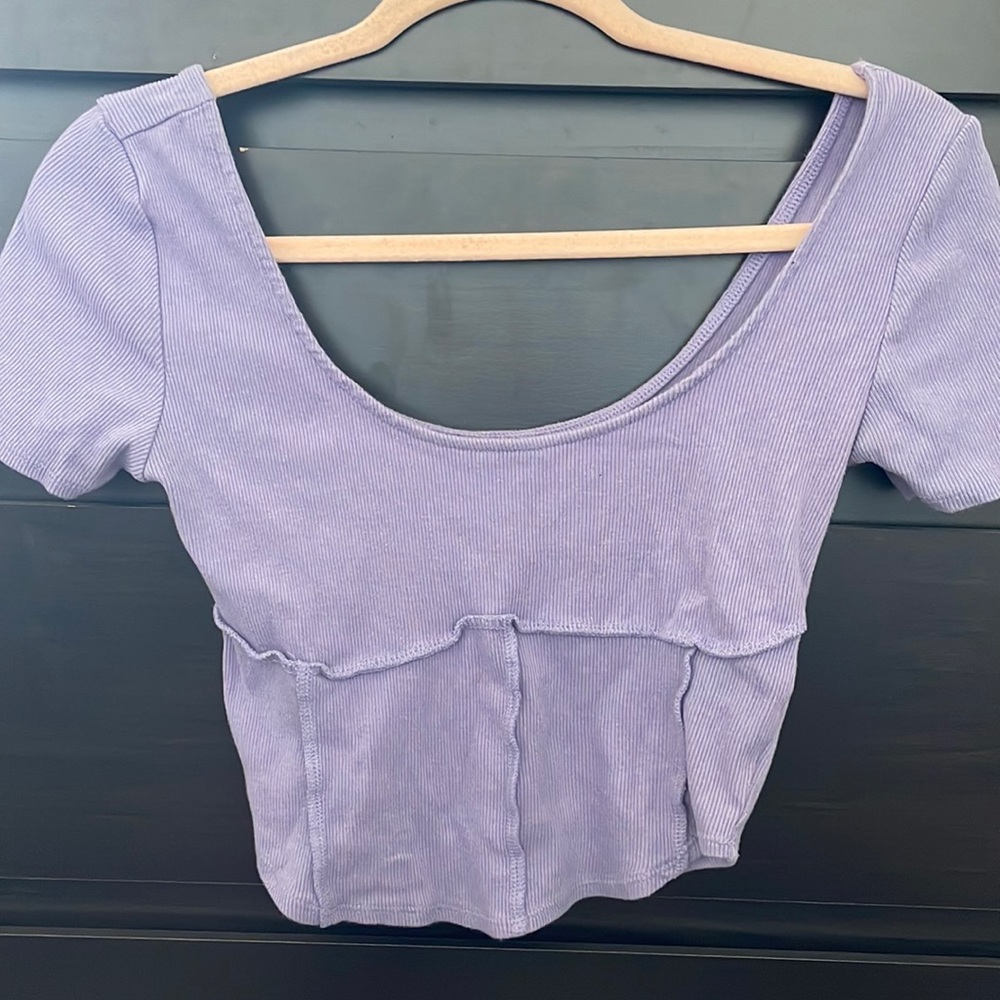 lilac crop top